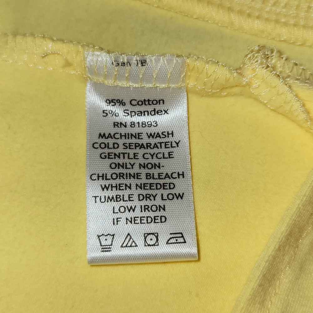 Denim & Company pastel yellow, 3X tunic length top. NWOT - Picture 3 of 5